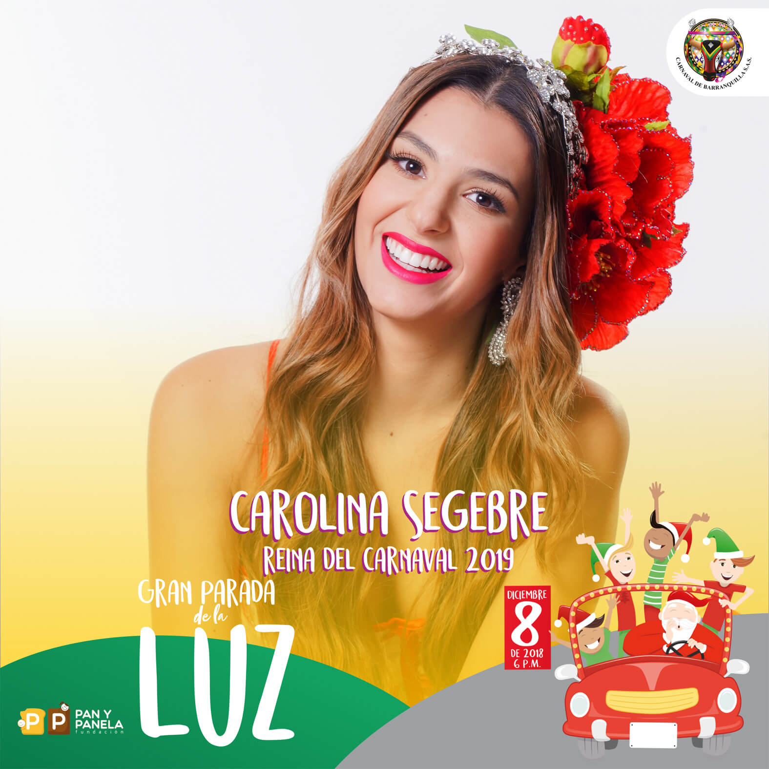 Reyes del Carnaval de Barranquilla presiden ‘La Gran Parada de la Luz’
