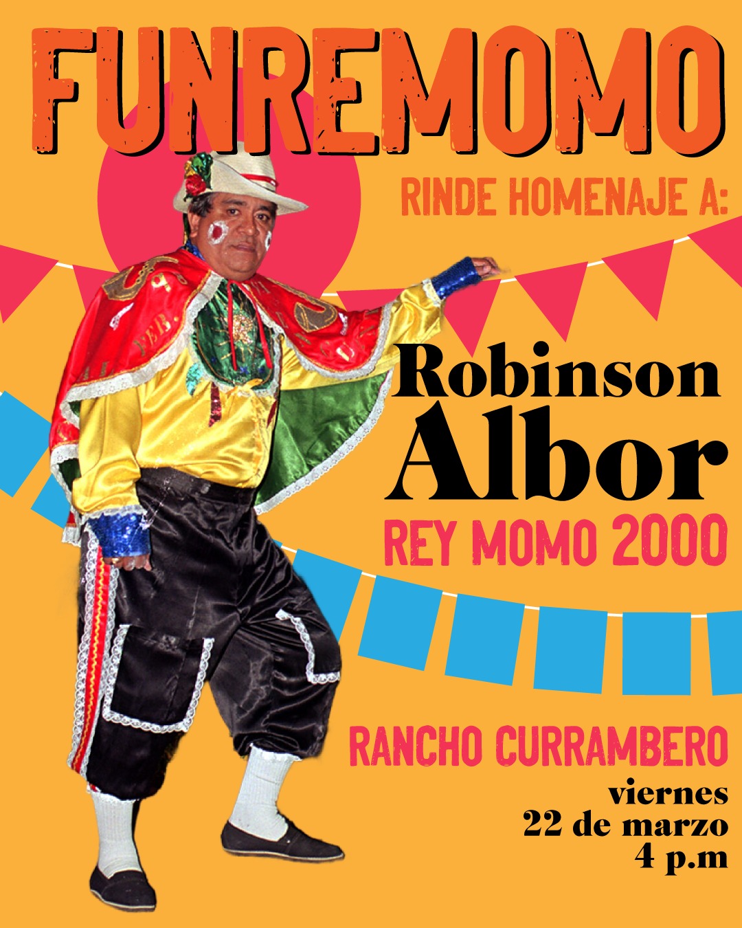 Reyes Momos del Carnaval hacen homenaje a Robinson Albor en su Rancho Currambero