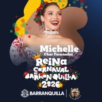 Michelle Char Fernández, reina del Carnaval de Barranquilla 2026