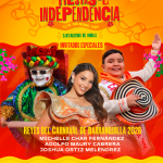 Reyes del Carnaval de Barranquilla 2026 llevan la alegría de la fiesta barranquillera al Desfile Folclórico de Independencia de Cartagena