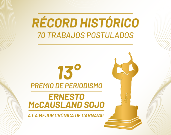 70 trabajos postulados al Premio de Ernesto McCausland Sojo a la Mejor Crónica del Carnaval