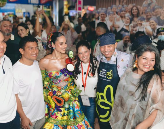 La reina Salwa Maloof llegó a Sabor Barranquilla para exaltar los frutos del Caribe y llevar un mensaje de solidaridad