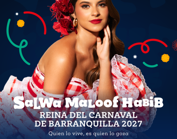 Salwa Maloof Habib, reina del Carnaval de Barranquilla 2027